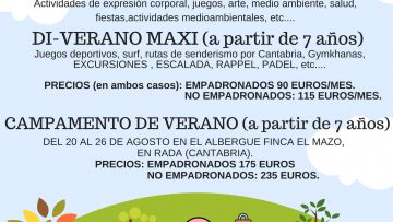 Abierto el plazo de inscripción para las actividades de verano infantiles y juveniles