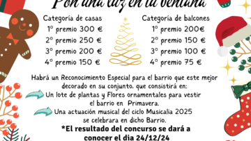 I CONCURSO DE DECORACIÓN NAVIDEÑA "PON UNA LUZ EN TU VENTANA"