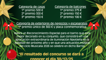 Resolución del Concurso de Decoración Navideña "Pon una luz en tu ventana"