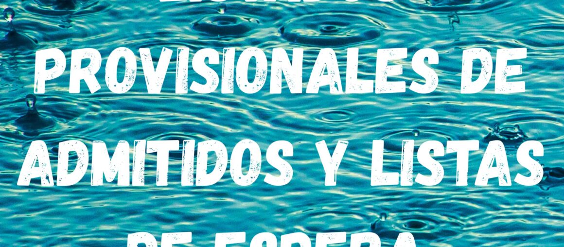 Actividades infantiles de verano. Listado provisional de admitidos.
