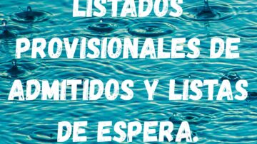 Actividades infantiles de verano. Listado provisional de admitidos.