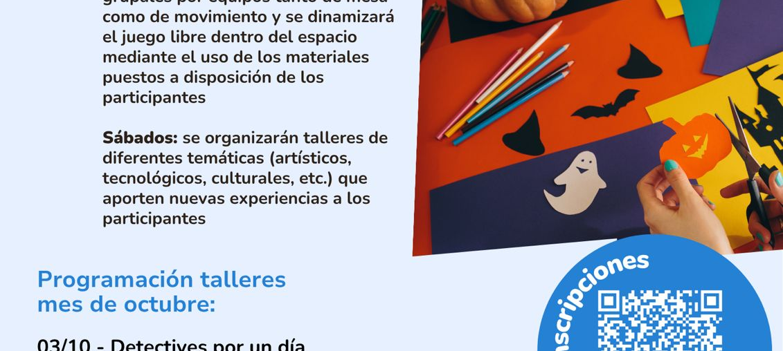 PROGRAMA INFANTIL Y JUVENIL DE OCIO PARA LOS VIERNES Y SÁBADOS
